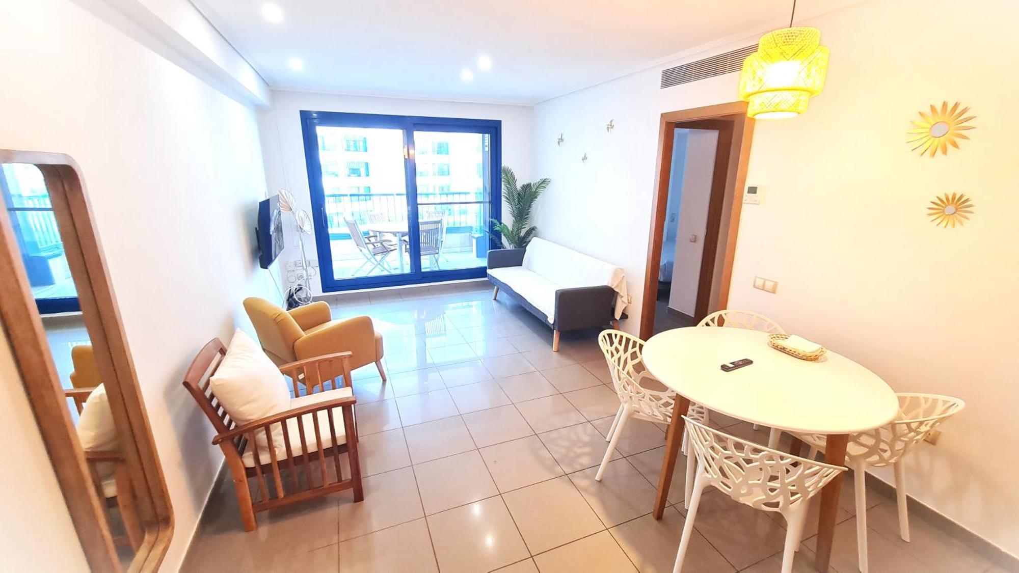 Beach Valencia Luxury D15-9 Apartment With Terrace And Sea Views With Two Rooms エクステリア 写真